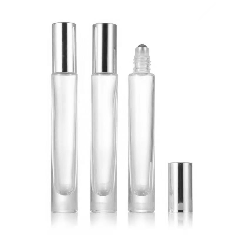 10ml square shaped glass fragrance bottle with roll ball