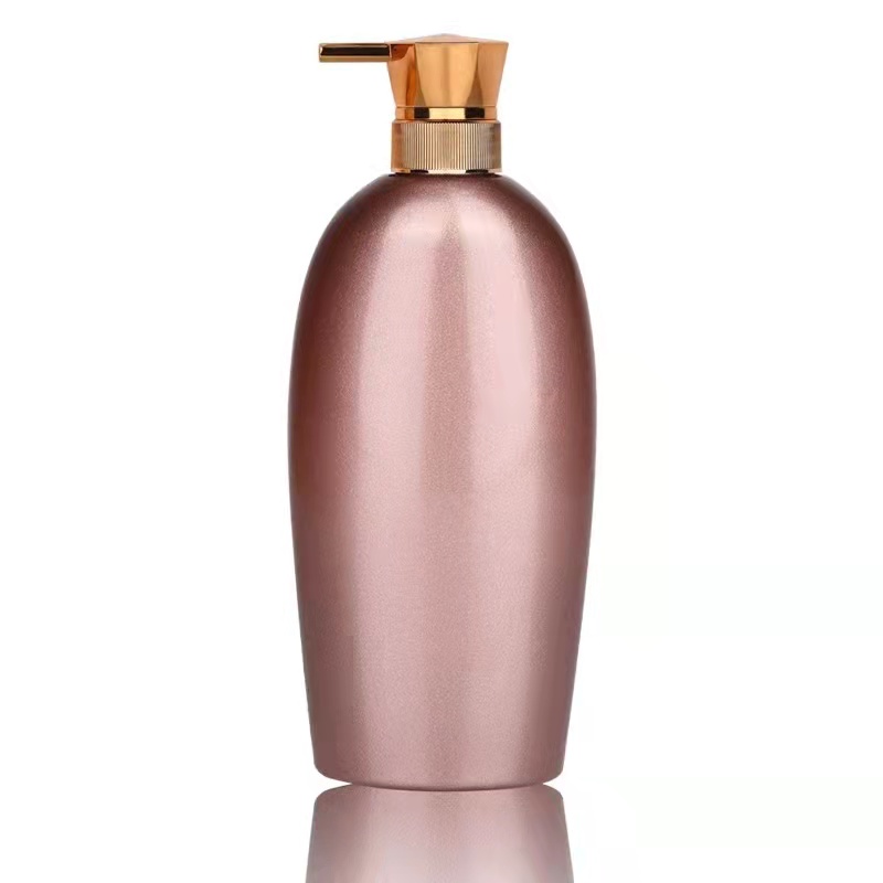 800ml 500ml electroplating gold shampoo pet bottles