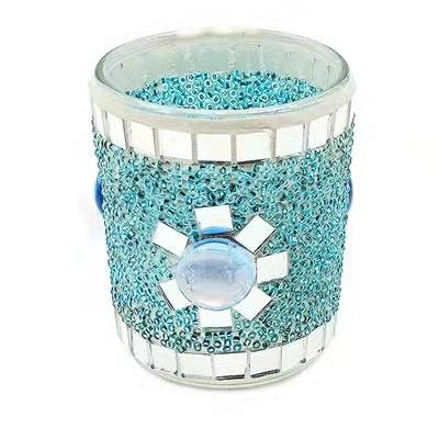 mosaic decoration candle glass cup