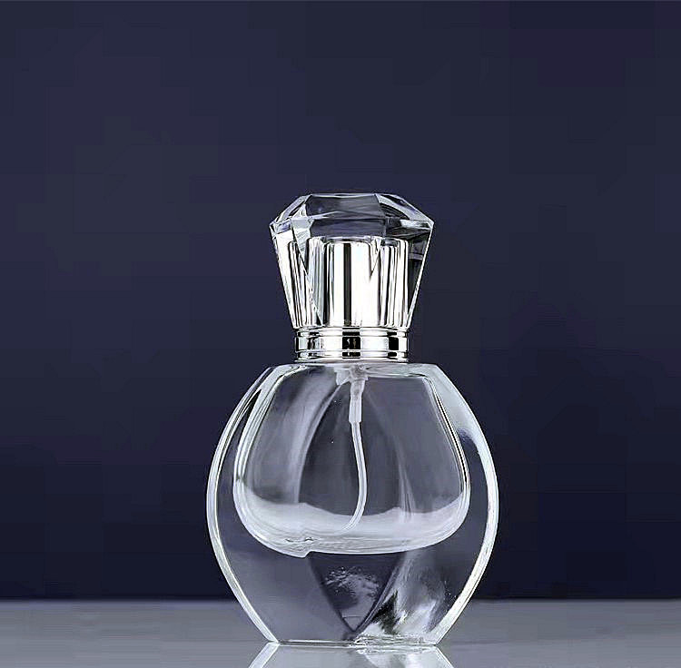 30ml 50ml 100ml flat shaped glass fragrance sprayer bottle