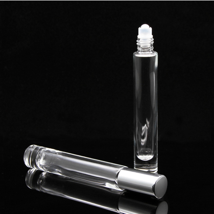 10ml square shaped glass fragrance bottle with roll ball