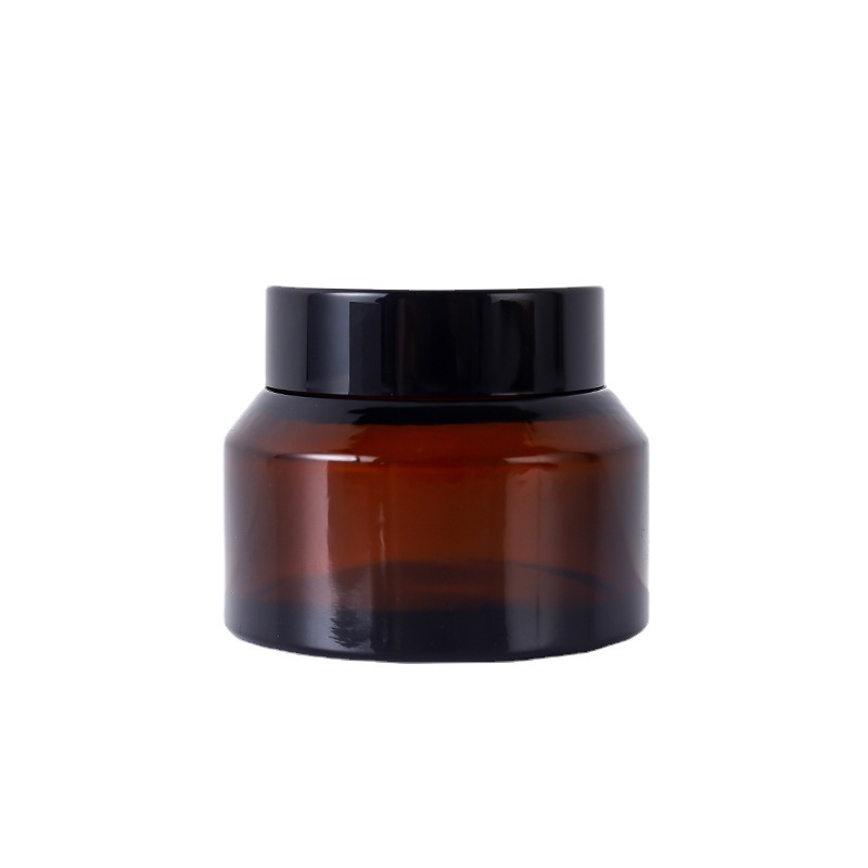 30g 50g amber glass cosmetic jar