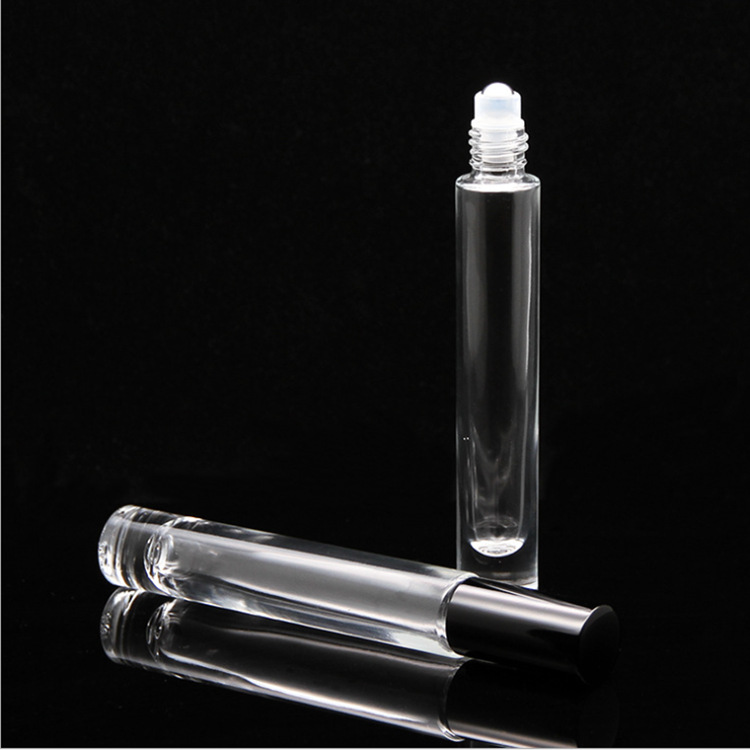 10ml square shaped glass fragrance bottle with roll ball