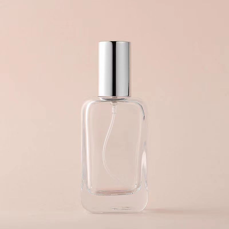 30ml square shaped frosted lotion glass bottle