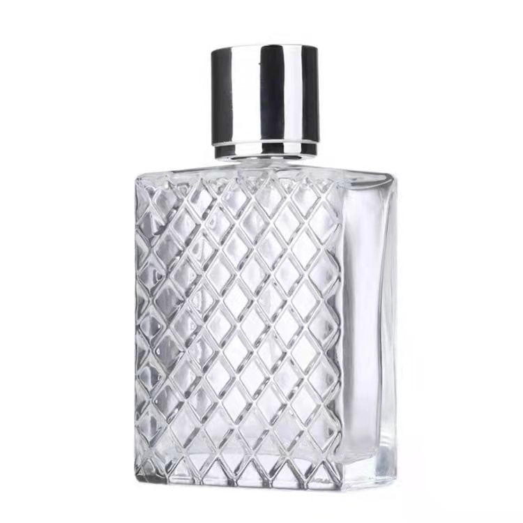 100ml glass perfume bottle with screw sprayer