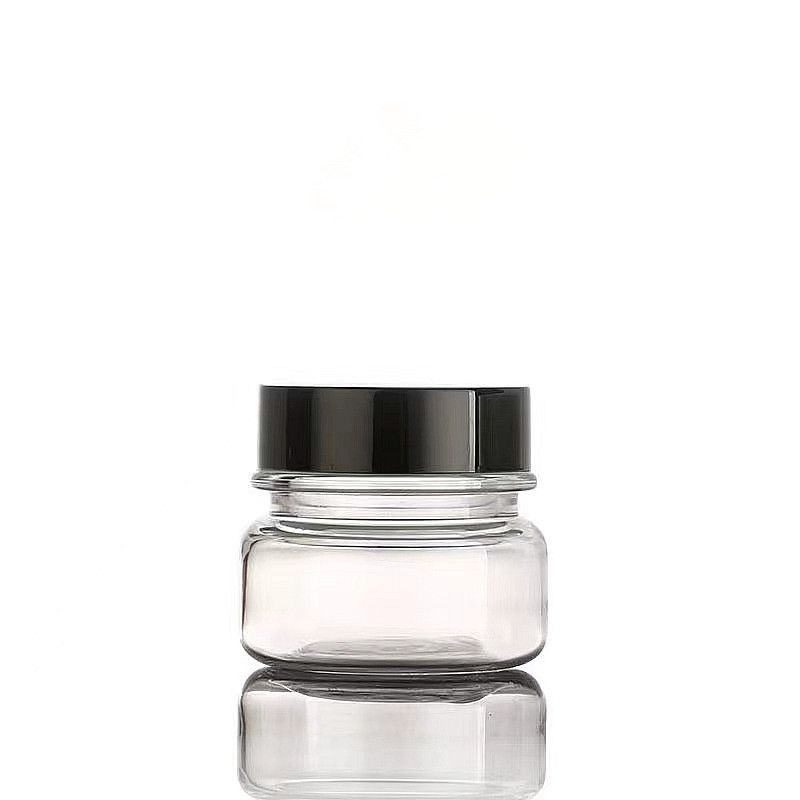 30ml 50ml Amber cream plastic jar