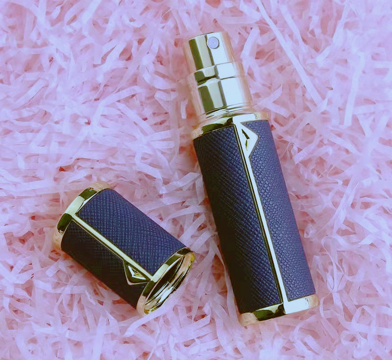 5ml fancy perfume sprayer bottle with leather coating