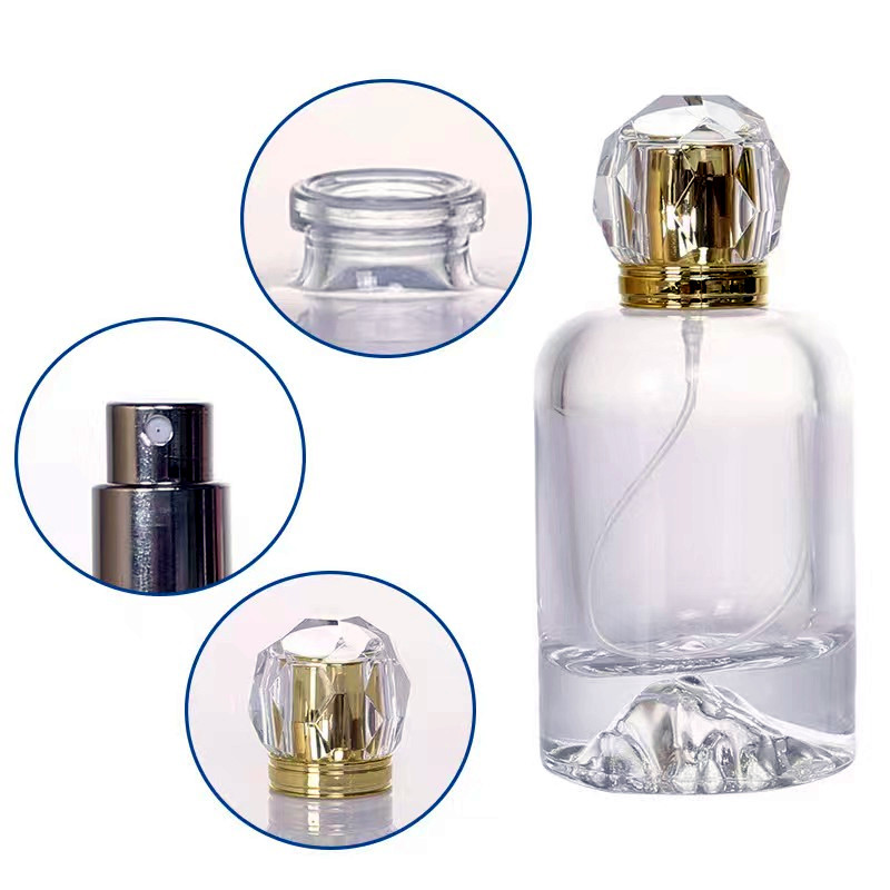 30ml 50ml 100ml round shaped perfume glass bottle