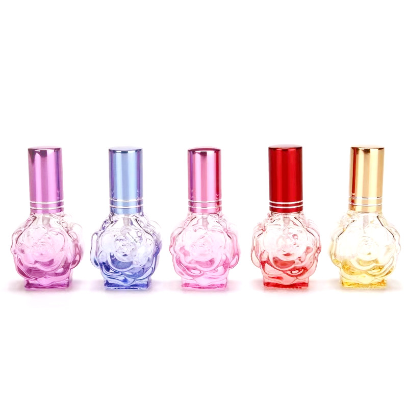 12ml flower shaped perfume glass sprayer bottle