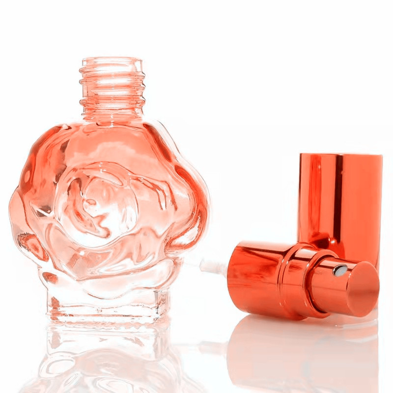 12ml flower shaped perfume glass sprayer bottle