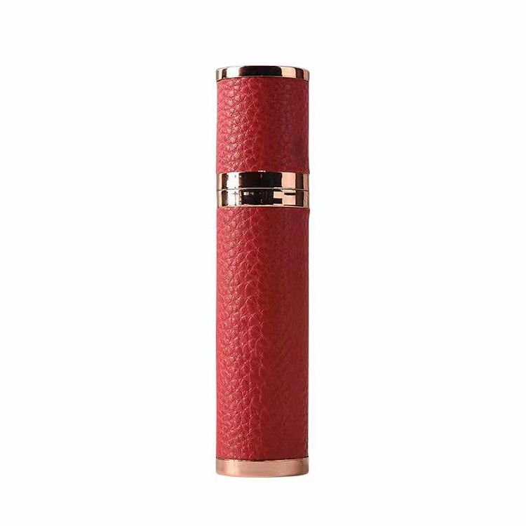 10ml fancy perfume sprayer bottle with leather coating