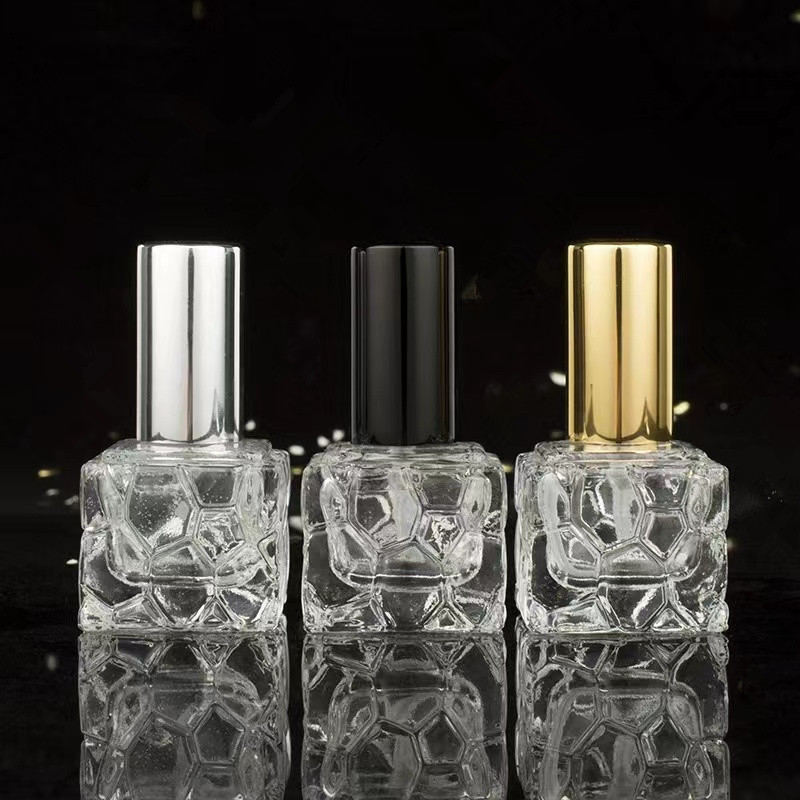 5ml 10ml square shaped glass perfume bottle