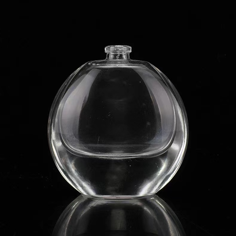 30ml 50ml 100ml flat shaped glass fragrance bottle