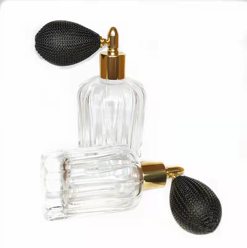 100ml glass perfume sprayer bottle with airbag sprayer