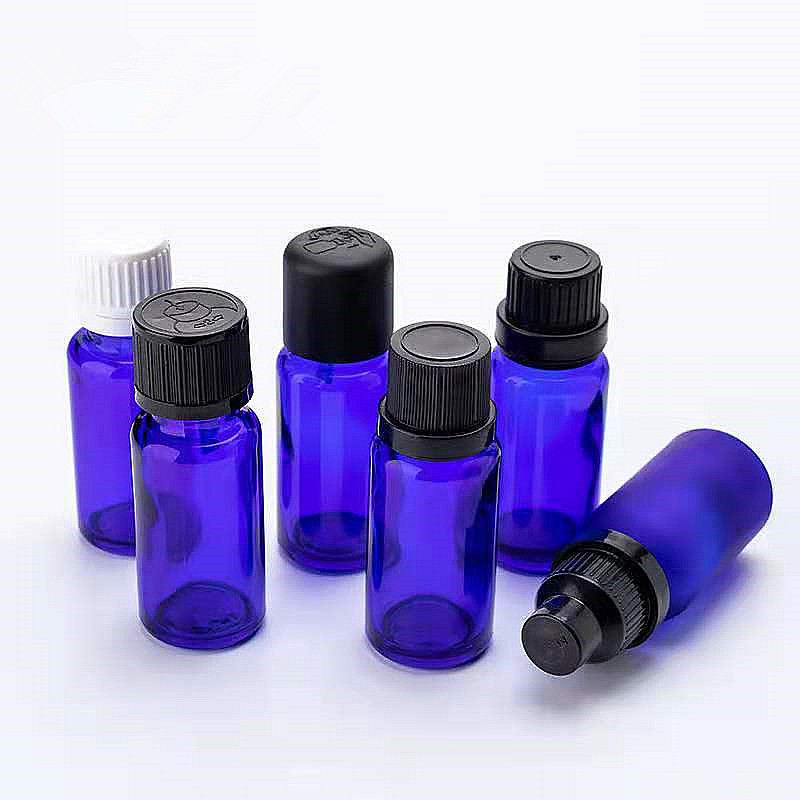 20ml 30ml frosted blue essential oil glass bottle with dropper