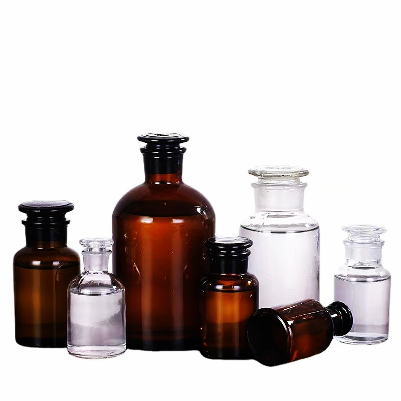 30ml 50ml100ml amber lab glass bottles