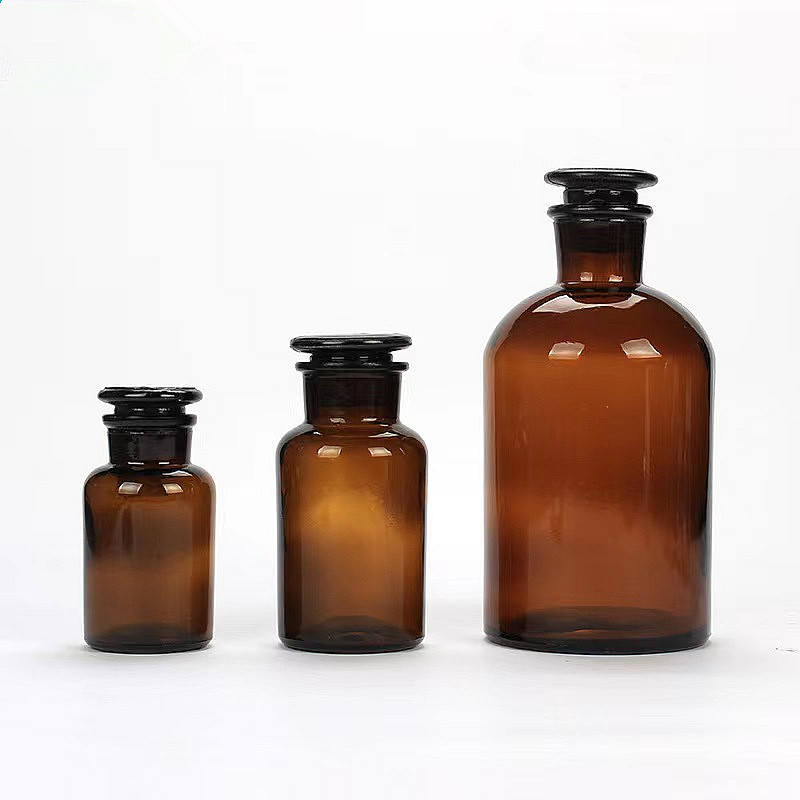 30ml 50ml100ml amber lab glass bottles