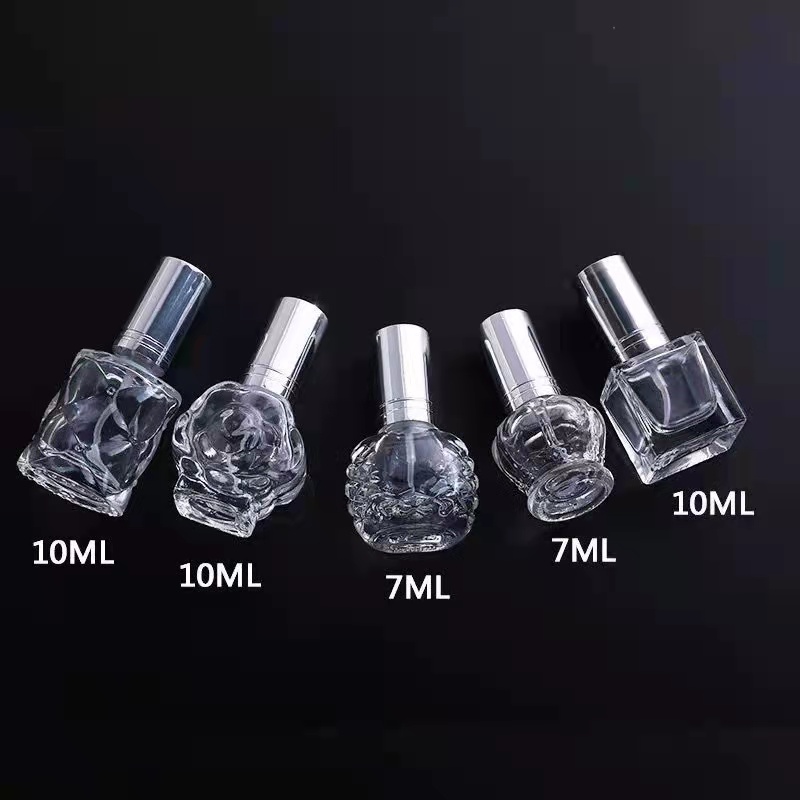 15ml electroplating silver perfume glass bottle