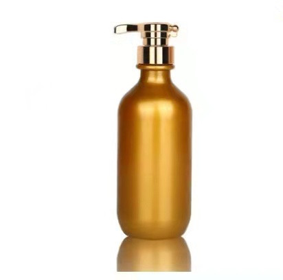 300 500ml electroplating gold shampoo plastic bottles