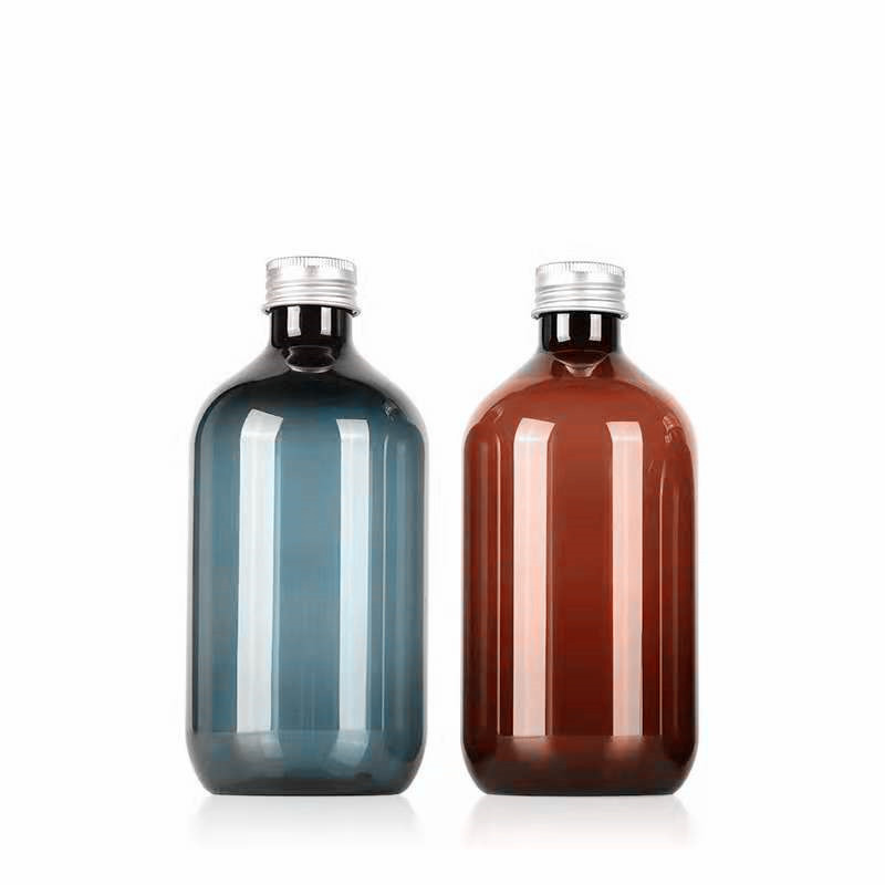 300 500ml electroplating silver shampoo plastic bottles