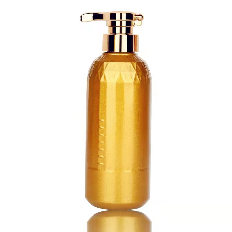 300ml 500ml electroplating gold shampoo pet bottles