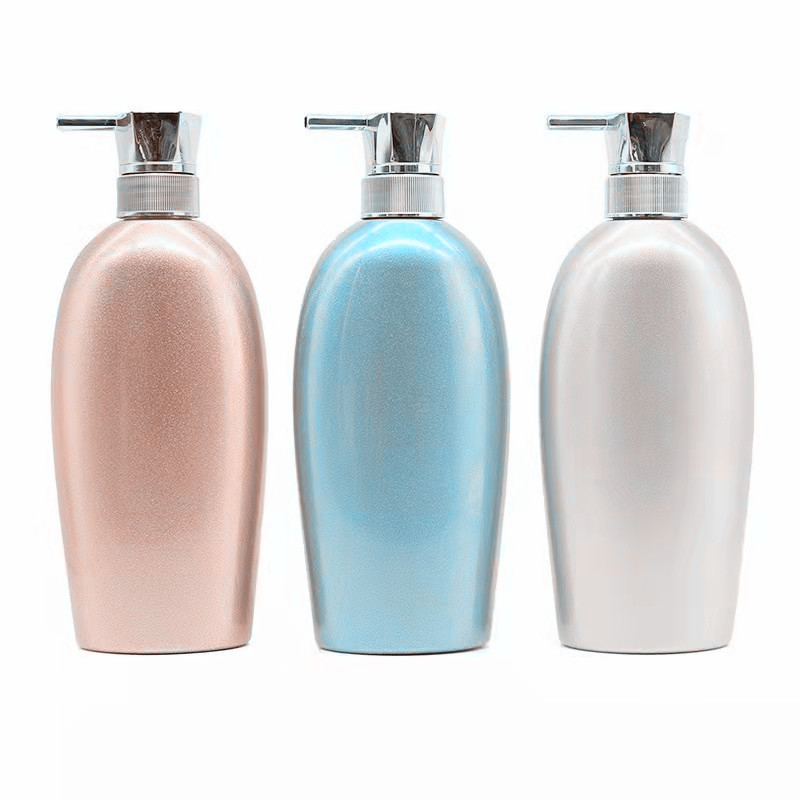 800ml 500ml electroplating gold shampoo pet bottles