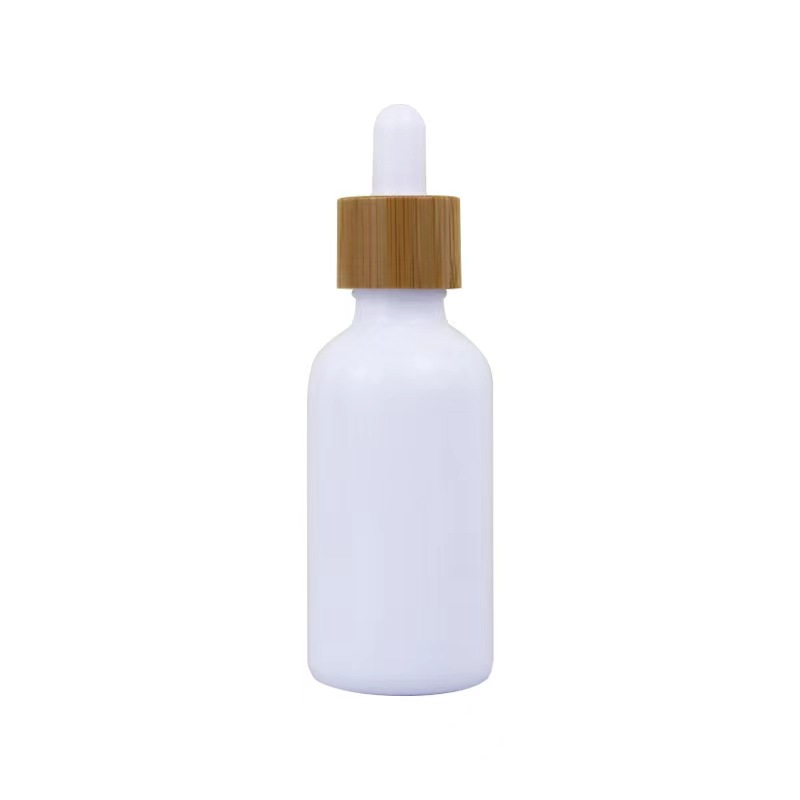 20ml 50ml white glass porcelain serum bottle