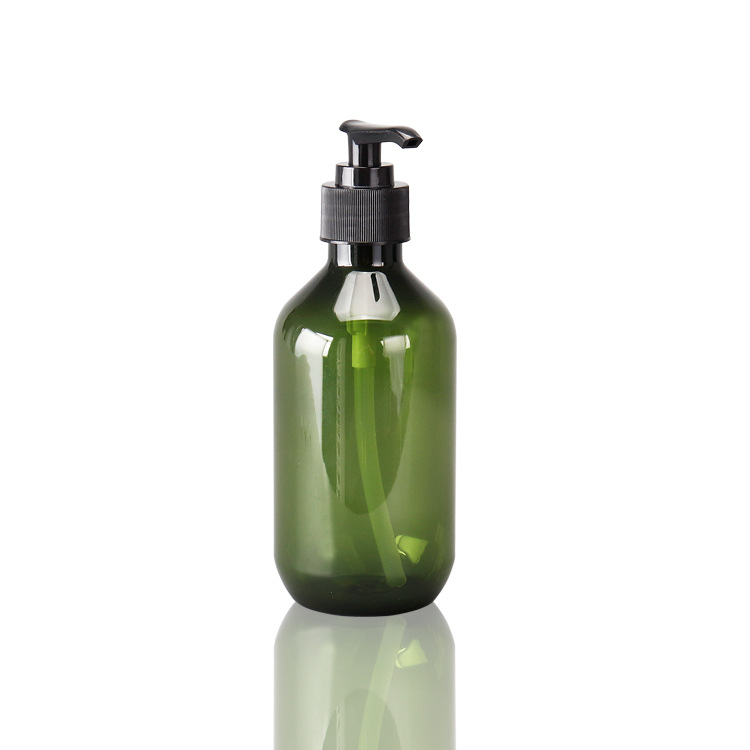 300 500ml electroplating silver shampoo plastic bottles