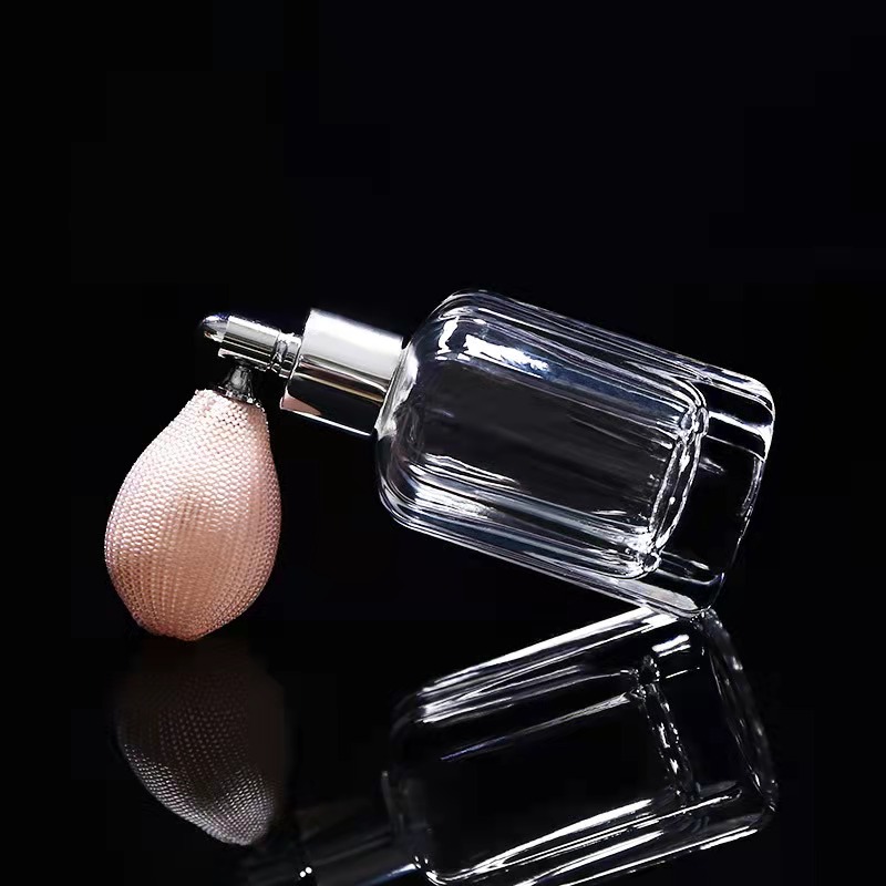 100ml glass perfume sprayer bottle with airbag sprayer