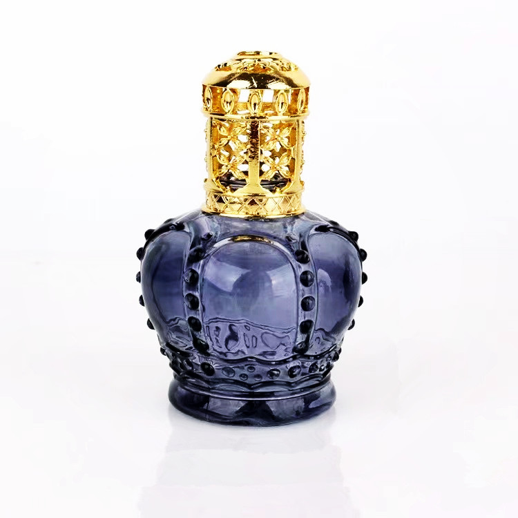 90ml crown shaped perfume bottle with air bag sprayer