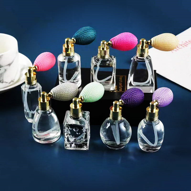 12ml ball shaped glass perfume bottle with airbag sprayer