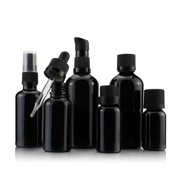 5ml 100ml black glass porcelain fragrance oil bottle