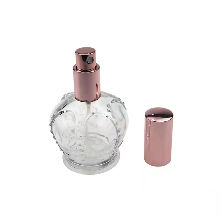 10ml crown shaped glass perfume bottle