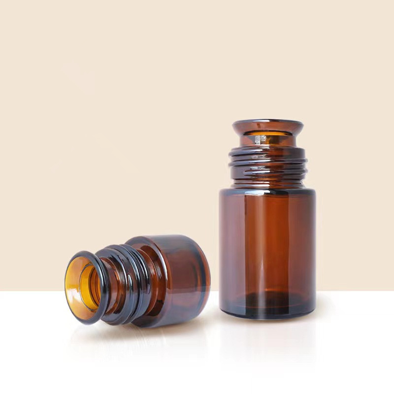 5ml 100ml essential oil amber glass bottle