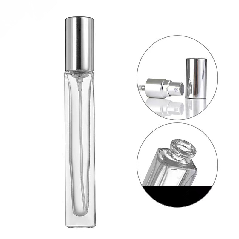 10ml square shaped glass perfume bottle