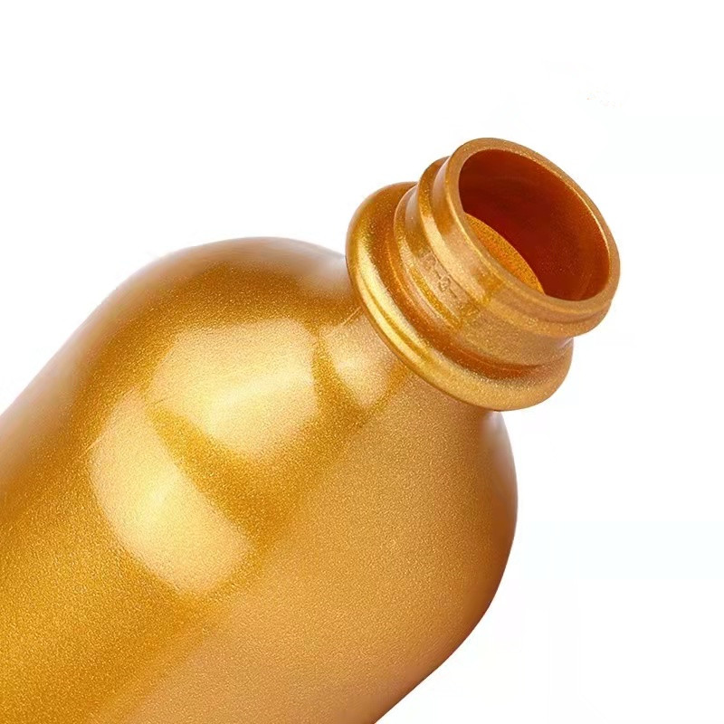 300 500ml electroplating gold shampoo plastic bottles