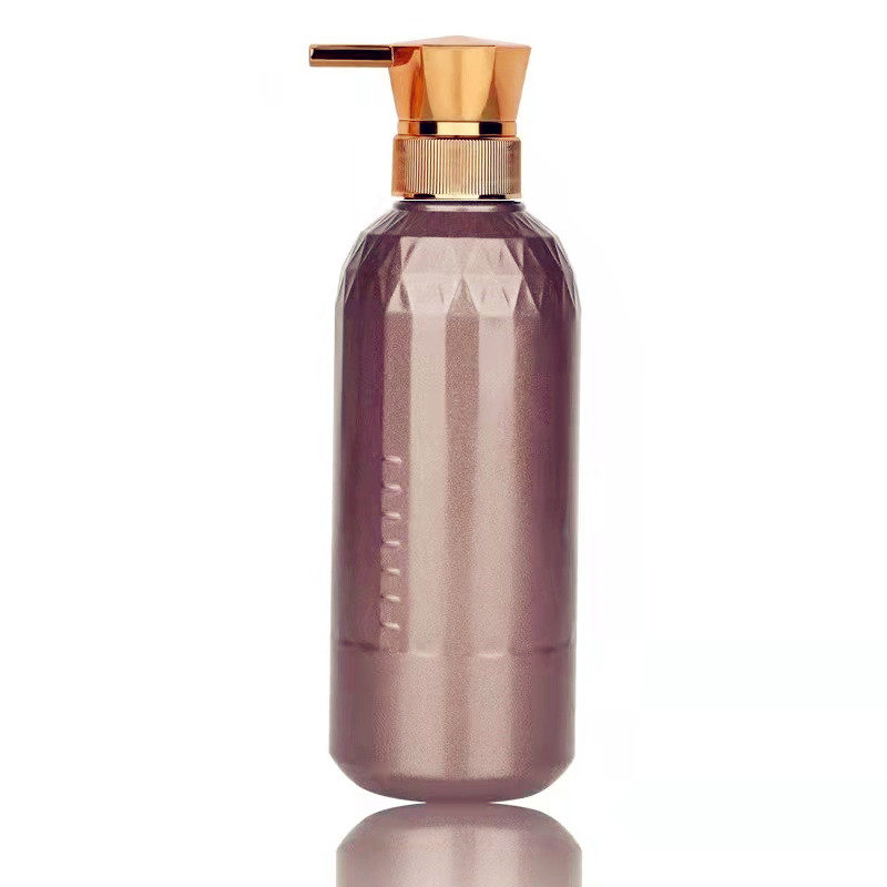 300ml 500ml electroplating gold shampoo pet bottles