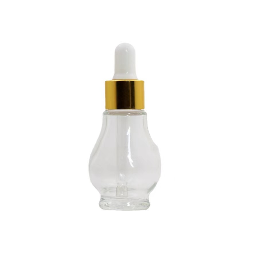 30ml 10ml clear white essential oil glass bottle with screw cap