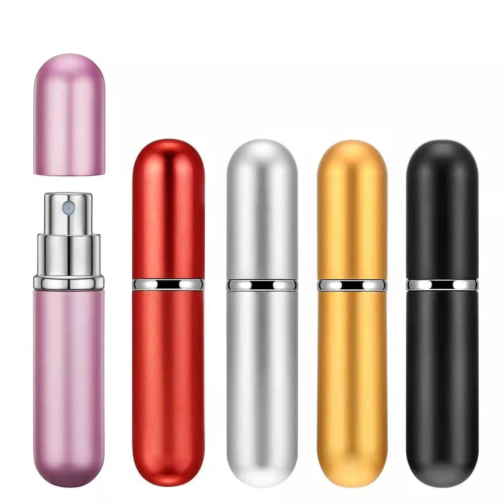 5ml 10ml portable glass perfume bottle with aluminium coating_复制