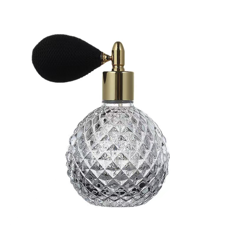 100ml elegant glass perfume bottle with airbag sprayer