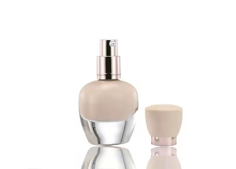 30ml frosted glass liquid foundation bottle