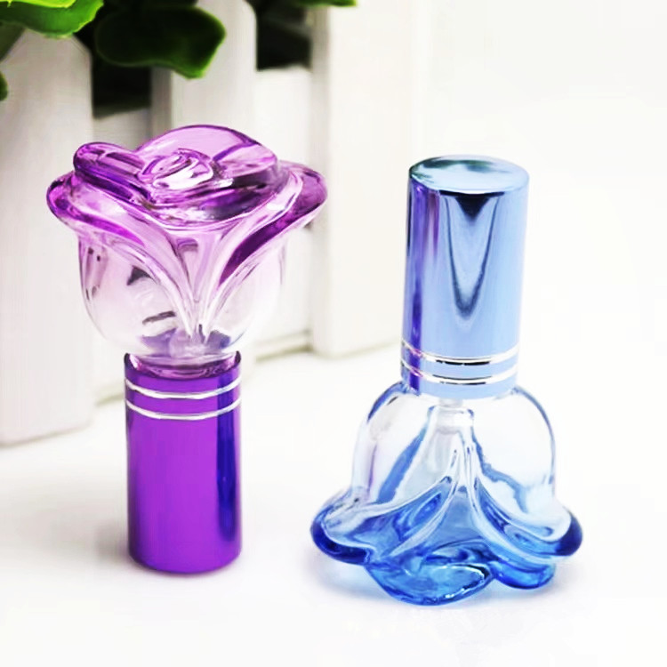 12 rose flower perfume glass bottle