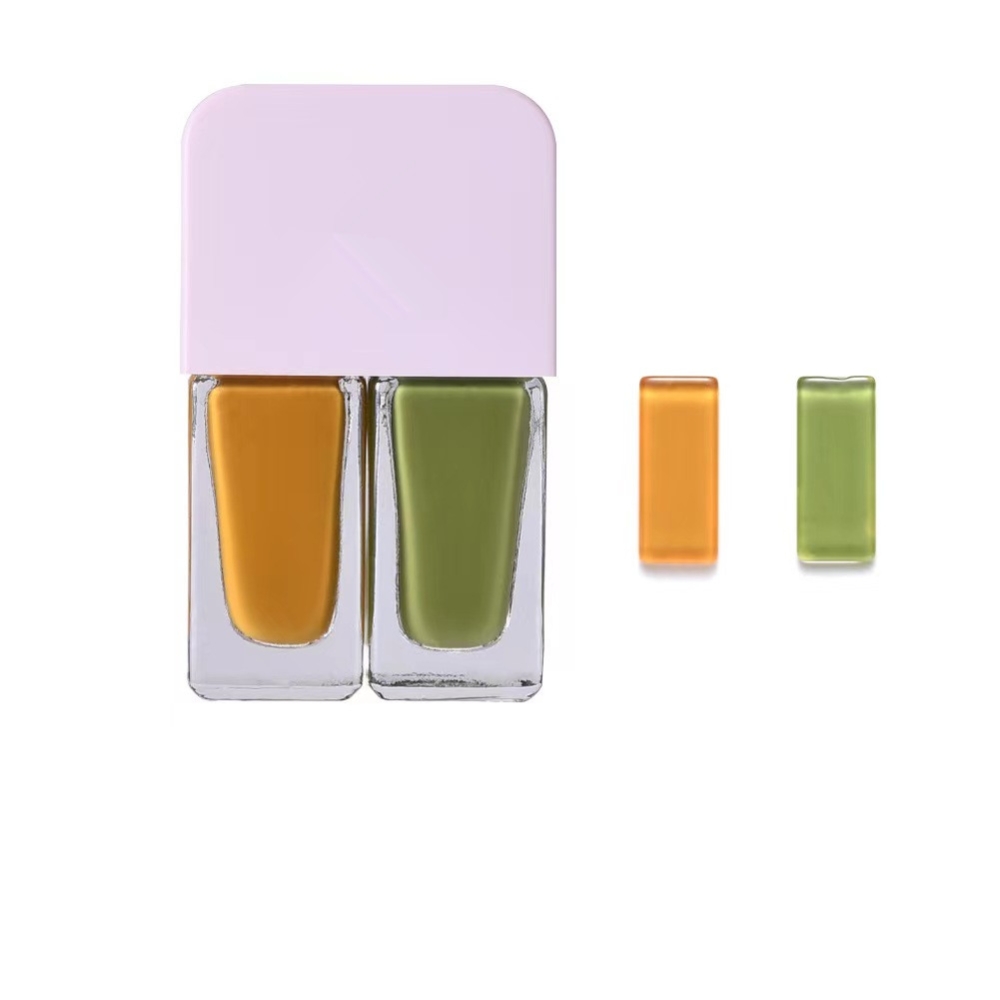 6ml double colors nail glass bottle