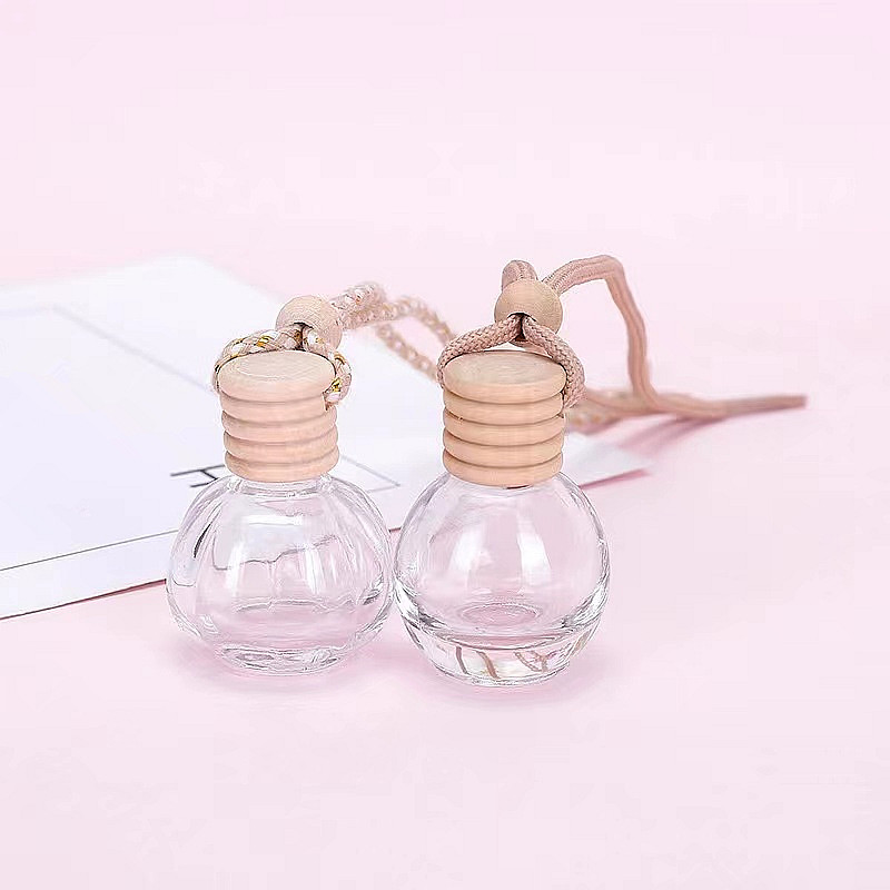 8ml hanging car perfume glass bottle