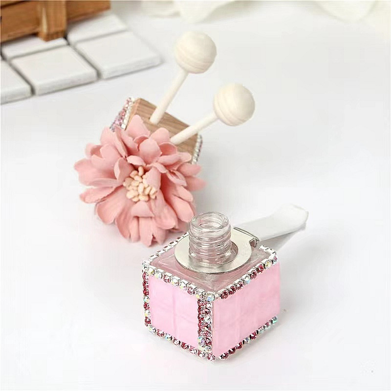 10ml 5ml car perfume glass bottle with wooden lid