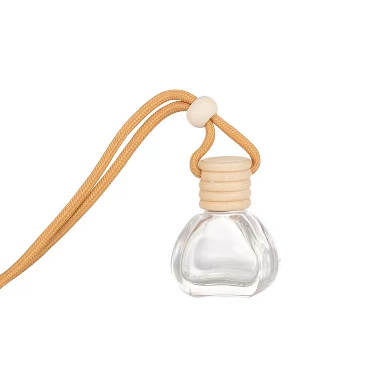 10ml car perfume diffuser glass bottle with wooden lid