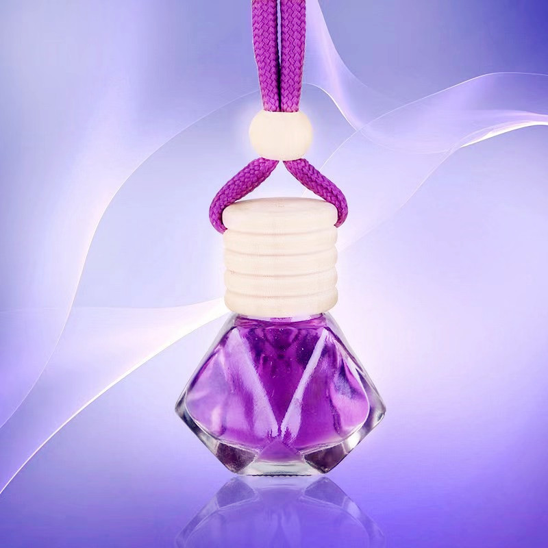 8ml hanging car fragrance diffuser frosted glass bottle