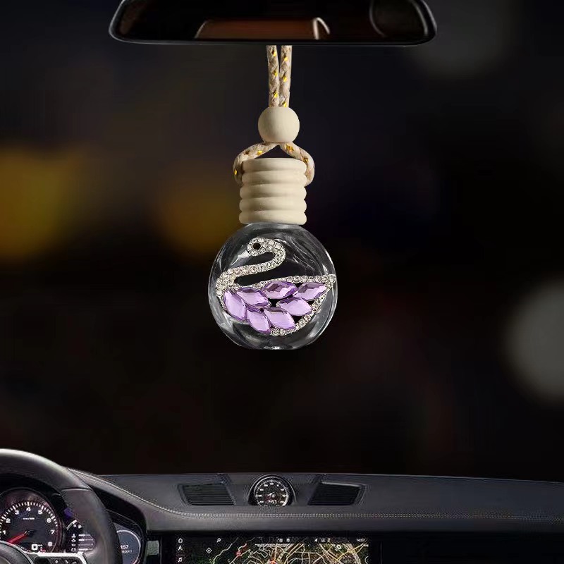 8ml car perfume diffuser glass bottle with wooden lid