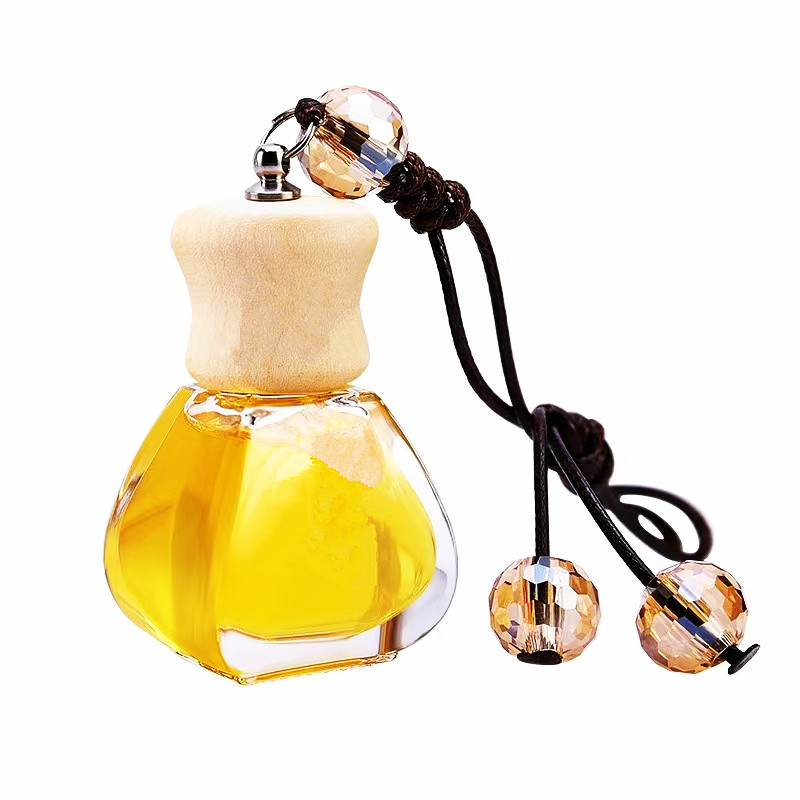 10ml car perfume diffuser glass bottle with wooden lid