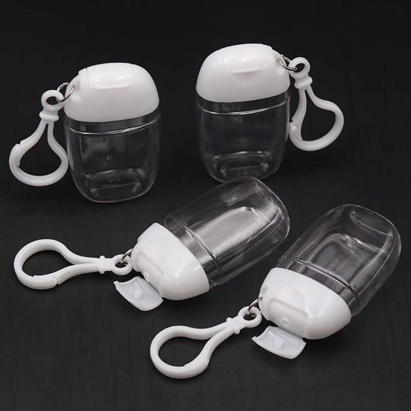 40ml hand sanitizer pet bottle with key chain